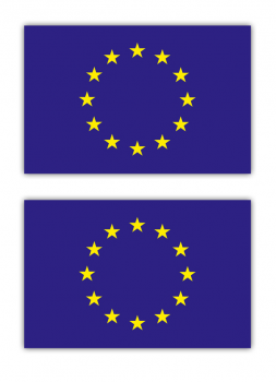 Aufkleber EU Flagge 2 Stück